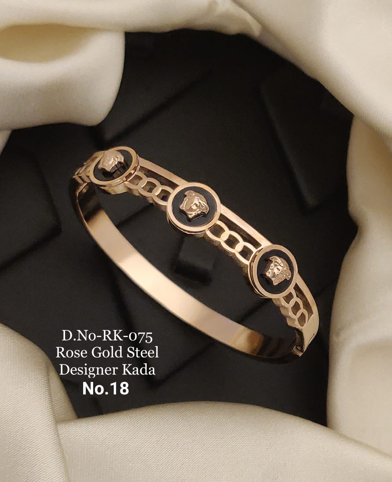 Rose Gold Free Size Steel Designer Breslet Kada Catalog
